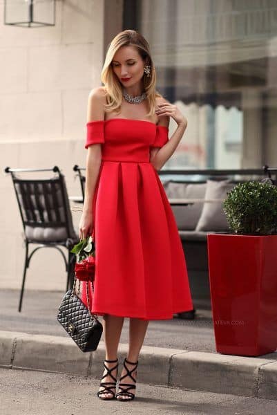 Cómo combinar un vestido rojo? 17 Looks