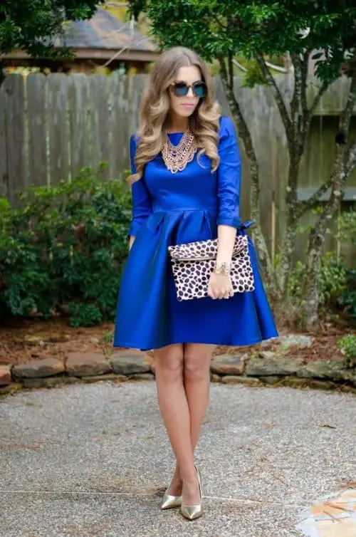 ¿cómo Combinar Un Vestido Azul — 20 Looksemk 6119